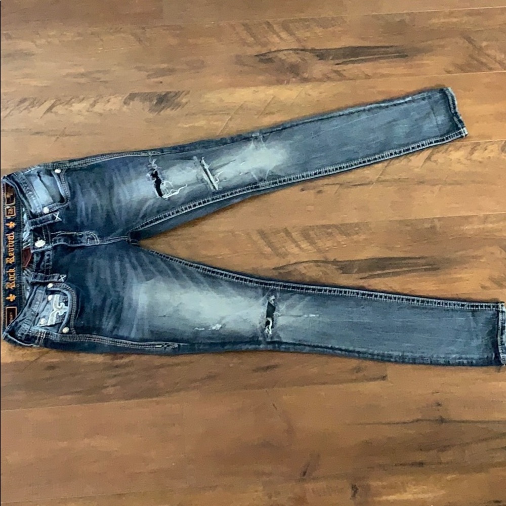 Rock revivals ankle skinny yalen size 26